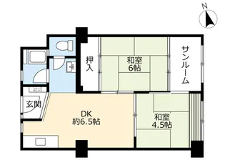 UR津島【3階】の間取り