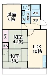 田マンション【1階】の間取り