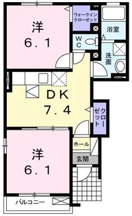 サルヴァトーレII B【1階】の間取り
