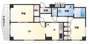 カストール三ノ輪【6階】の間取り