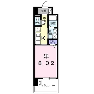 メゾン ド ボヌール【5階】の間取り