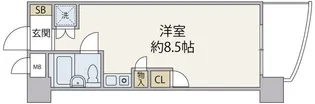 ライオンズマンション呉れんが通り【6階】の間取り