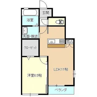 ウエストサイド青山【1階】の間取り