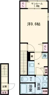 インフィニティパレス【2階】の間取り