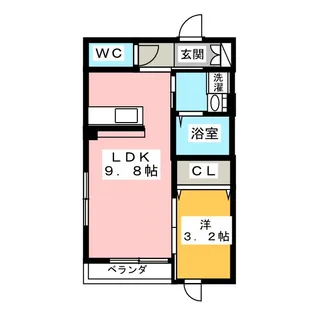 エメリーヴ【1階】の間取り