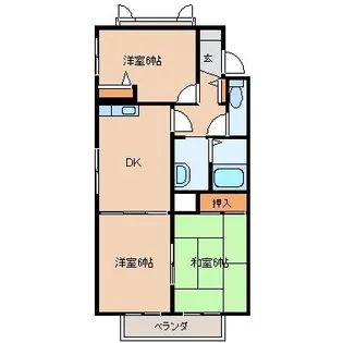 リ・カーヴ【1階】の間取り
