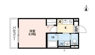 En 前原【3階】の間取り