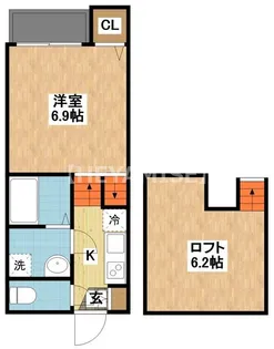 modern palazzo 諫早UK【2階】の間取り