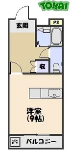 パレスゆき【1階】の間取り