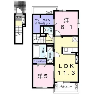 フロンティア TH II【2階】の間取り