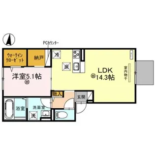リオ オエステ プラス【3階】の間取り