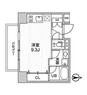 ジェノヴィア南千住IIIスカイガーデン【6階】の間取り