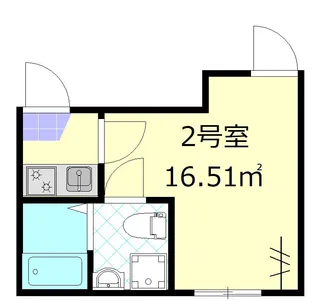 エーハイム栗原【1階】の間取り