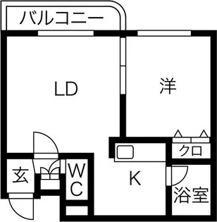 コスモ麻生【3階】の間取り