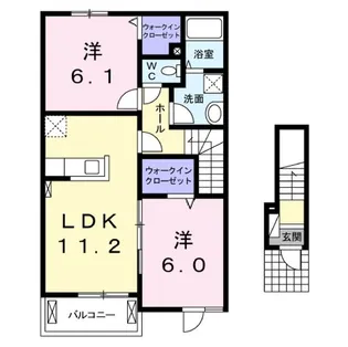 ベル・ガーデン【2階】の間取り