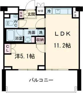 コンフォリア駒場【2階】の間取り