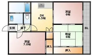 エミネント富の原【2階】の間取り