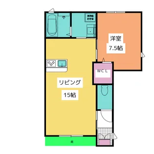 エスペロ川間II【1階】の間取り