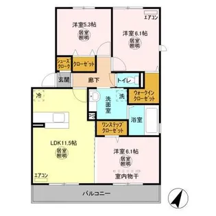 COMFORTIA【2階】の間取り