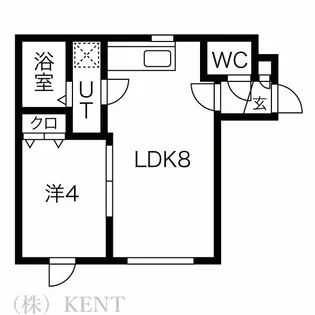 ティンカーベル琴似【3階】の間取り