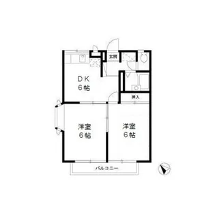 グランローゼ御仲井【1階】の間取り