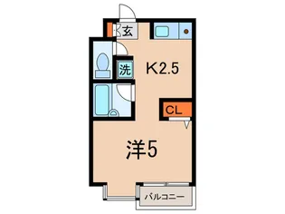 ラ・フェラ-タ【2階】の間取り