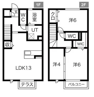 クレアーレ高峯 A棟【1階】の間取り