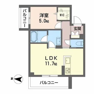 ガーデンコート【3階】の間取り