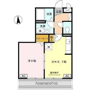 グランシャリオ II棟【3階】の間取り