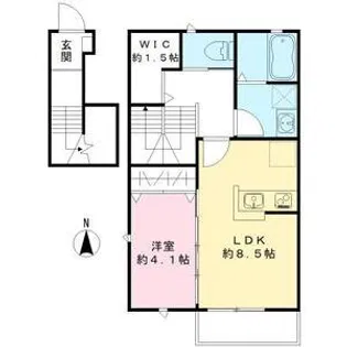 Villa Ortensia【2階】の間取り