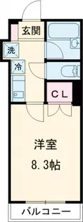 シャトー梅ヶ丘【3階】の間取り