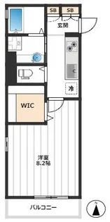 ソレイユクレール【2階】の間取り