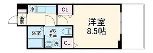 フォース二条城東【4階】の間取り