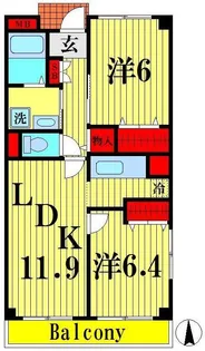 グランドクロス【2階】の間取り