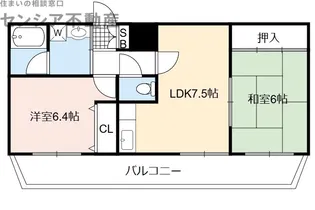 シビルコート【1階】の間取り