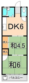 コーポ太田【2階】の間取り