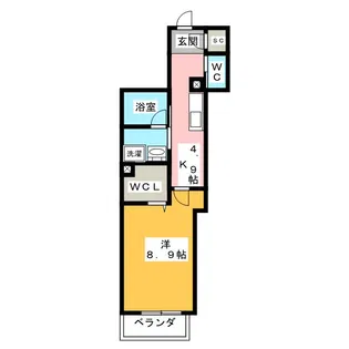 アトリエール昭和町【2階】の間取り