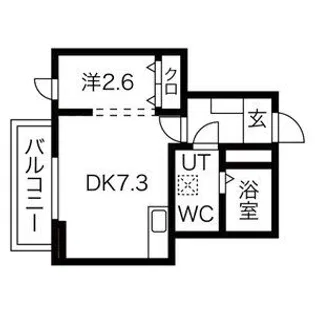 メリディアン中山吉成【1階】の間取り