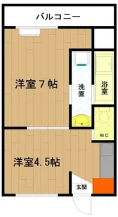 ヴィラナリー小俣 2号棟【4階】の間取り
