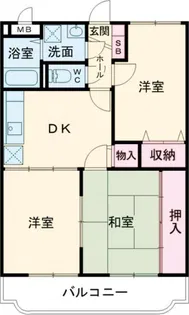 ユーミーフルール【2階】の間取り