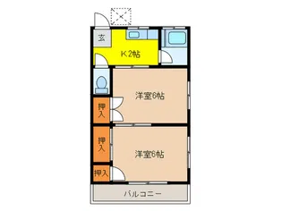松の木荘【1階】の間取り
