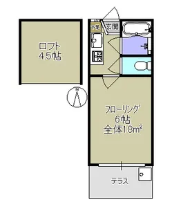 ル・コリエ【1階】の間取り