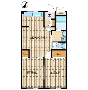 グランディール鶴ヶ峰【1階】の間取り