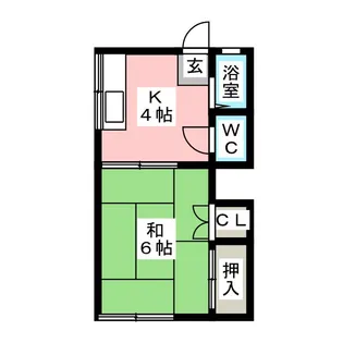 竹荘【2階】の間取り