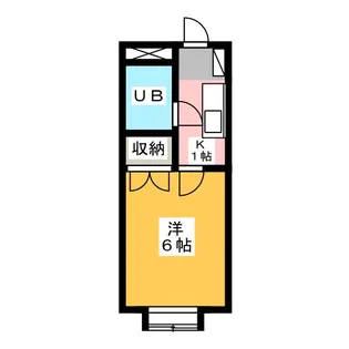 ハイツ亜巣実【3階】の間取り