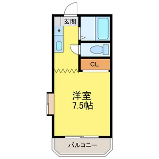 パールメゾン宮川【3階】の間取り