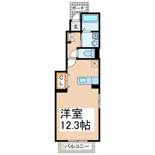ヴィラスクエアD・E【1階】の間取り
