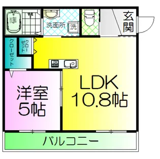 ALEGRIA諏訪ノ森【1階】の間取り