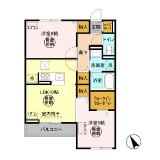 Fleur(フルール) A【1階】の間取り