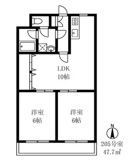 東京都練馬区春日町3【マンション】の間取り